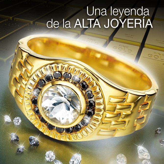 Anillo de caballero Golden Legend: Oro de 9K, valioso y seguro. Topacio, la Piedra Preciosa de la realeza. Diamantes negros escasos y exclusivos…